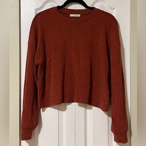 Wilfred Free Rust Coloured Crop Sweater Size L